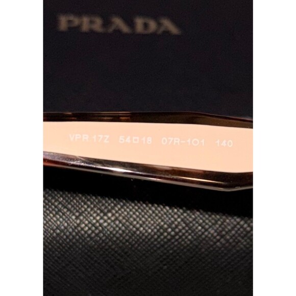 Prada Eyeglasses VPR 17Z NEW color 07R-1O1 Light Havana Size 54 Square Women\'s